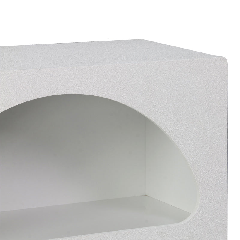 Βιβλιοθήκη-ραφιέρα Emersi pakoworld mdf σε λευκή απόχρωση 70x35x100εκ - Hippiehome.gr