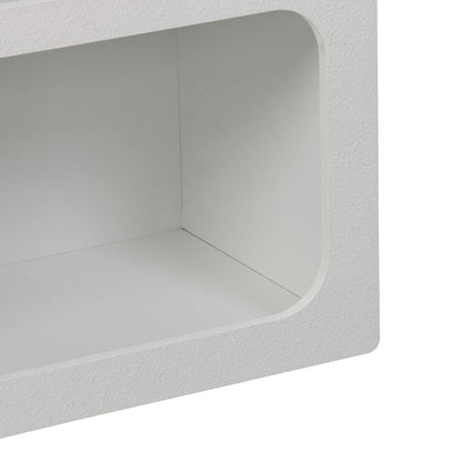 Βιβλιοθήκη-ραφιέρα Emersi pakoworld mdf σε λευκή απόχρωση 70x35x100εκ - Hippiehome.gr