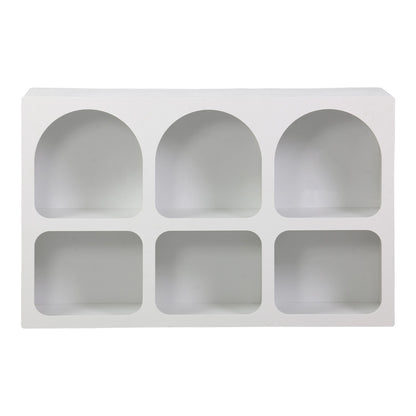 Μπουφές Emersi pakoworld με ράφια mdf σε λευκή απόχρωση 120x35x76εκ - Hippiehome.gr