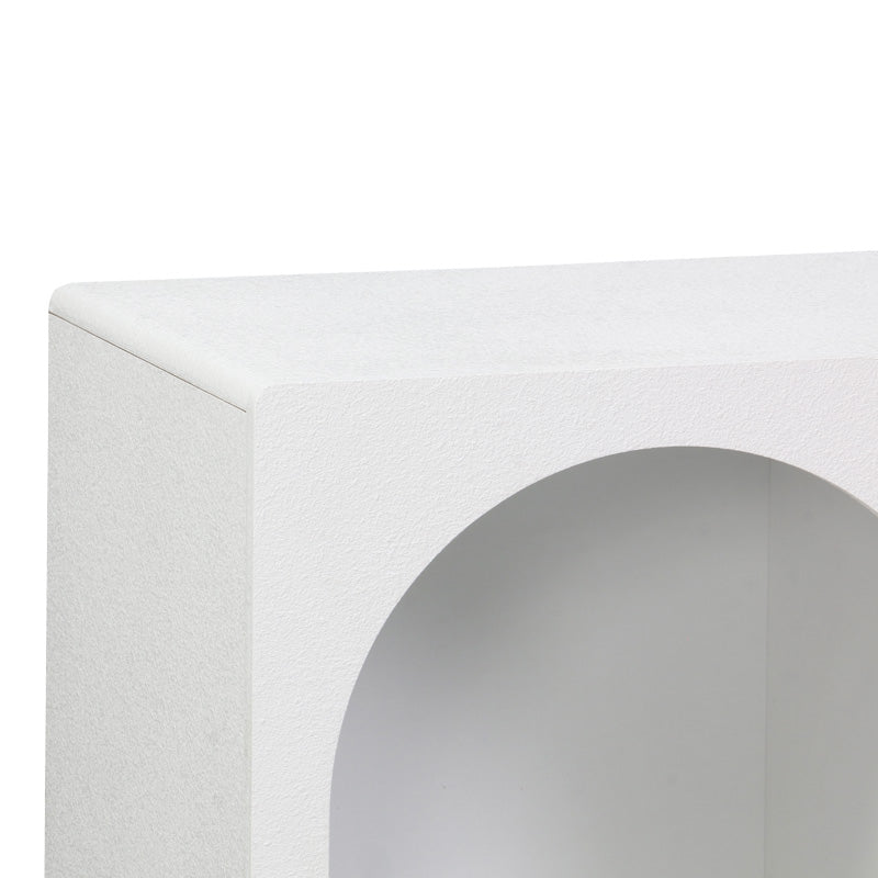 Μπουφές Emersi pakoworld με ράφια mdf σε λευκή απόχρωση 120x35x76εκ - Hippiehome.gr