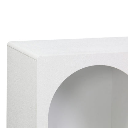 Μπουφές Emersi pakoworld με ράφια mdf σε λευκή απόχρωση 120x35x76εκ - Hippiehome.gr