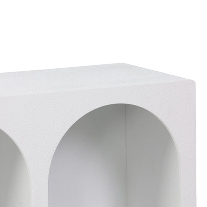 Μπουφές Emersi pakoworld με ράφια mdf σε λευκή απόχρωση 120x35x76εκ - Hippiehome.gr