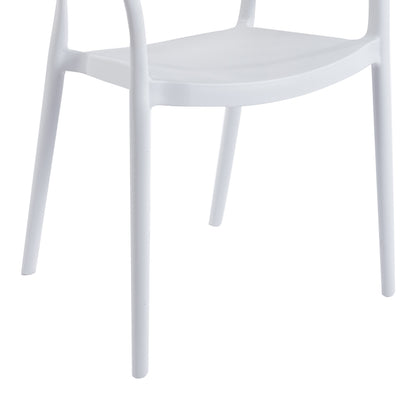 Πολυθρόνα Ankara pakoworld στοιβαζόμενη pp-pe rattan σε λευκή-φυσική απόχρωση 54x55.5x77εκ - Hippiehome.gr