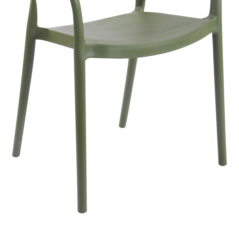 Πολυθρόνα Ankara pakoworld στοιβαζόμενη pp-pe rattan σε λαδί-φυσική απόχρωση 54x55.5x77εκ - Hippiehome.gr