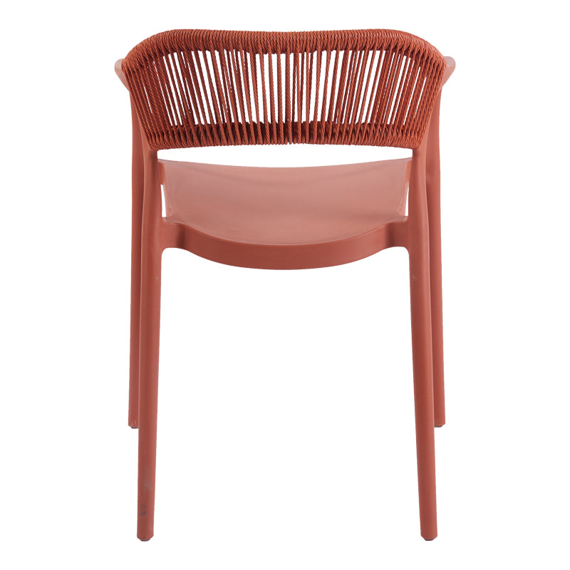 Πολυθρόνα Ankara pakoworld στοιβαζόμενη pp-pe rattan σε terracotta απόχρωση 54x55.5x77εκ - Hippiehome.gr