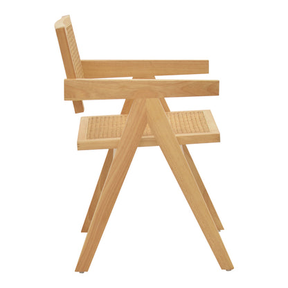 Πολυθρόνα Winslow pakoworld φυσικό rubberwood 52x59x79εκ - Hippiehome.gr