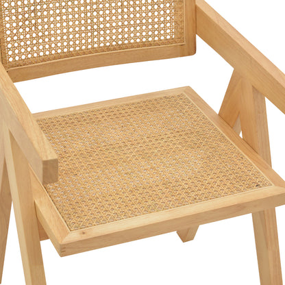 Πολυθρόνα Winslow pakoworld φυσικό rubberwood 52x59x79εκ - Hippiehome.gr