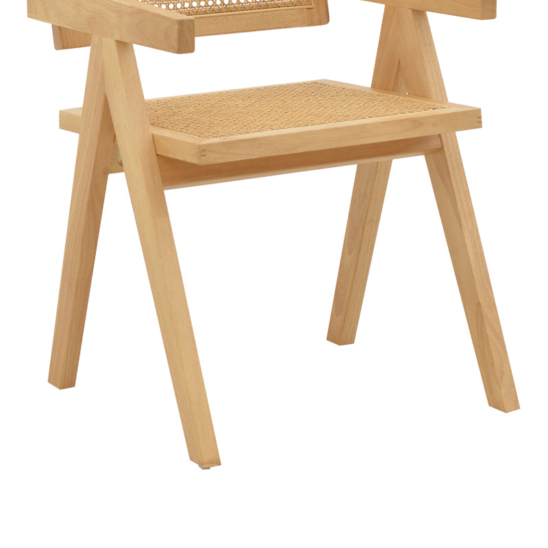Πολυθρόνα Winslow pakoworld φυσικό rubberwood 52x59x79εκ - Hippiehome.gr