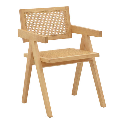 Πολυθρόνα Winslow pakoworld φυσικό rubberwood 52x59x79εκ - Hippiehome.gr