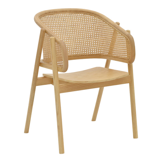 Πολυθρόνα Wenzy pakoworld φυσικό Rattan - μασίφ ξύλο toon 58x58x82εκ - Hippiehome.gr