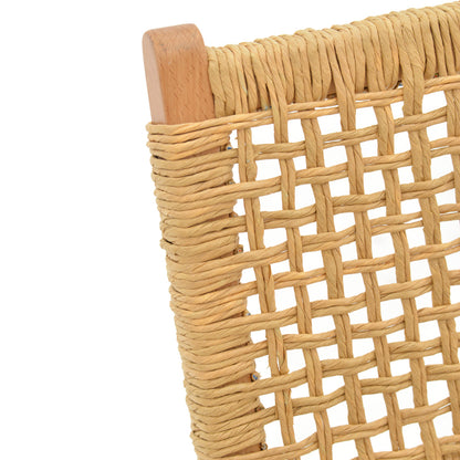 Καρέκλα πτυσσομενη Xianju pakoworld ξύλο οξιάς και σχοινί σε φυσική απόχρωση 47x58x85εκ - Hippiehome.gr