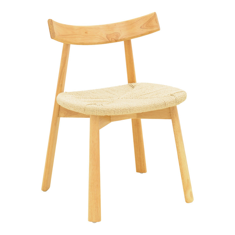 Καρέκλα Clareta pakoworld rubberwood-σχοινί σε φυσική απόχρωση 53x55x79εκ - Hippiehome.gr