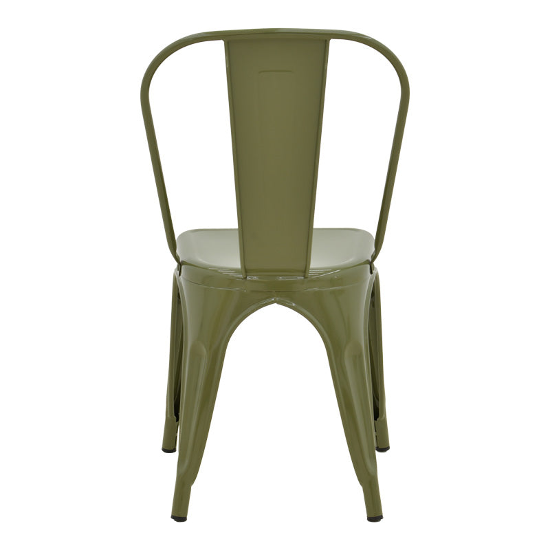 Καρέκλα Utopia pakoworld μέταλλο σε λαδί απόχρωση 44x44x85εκ - Hippiehome.gr