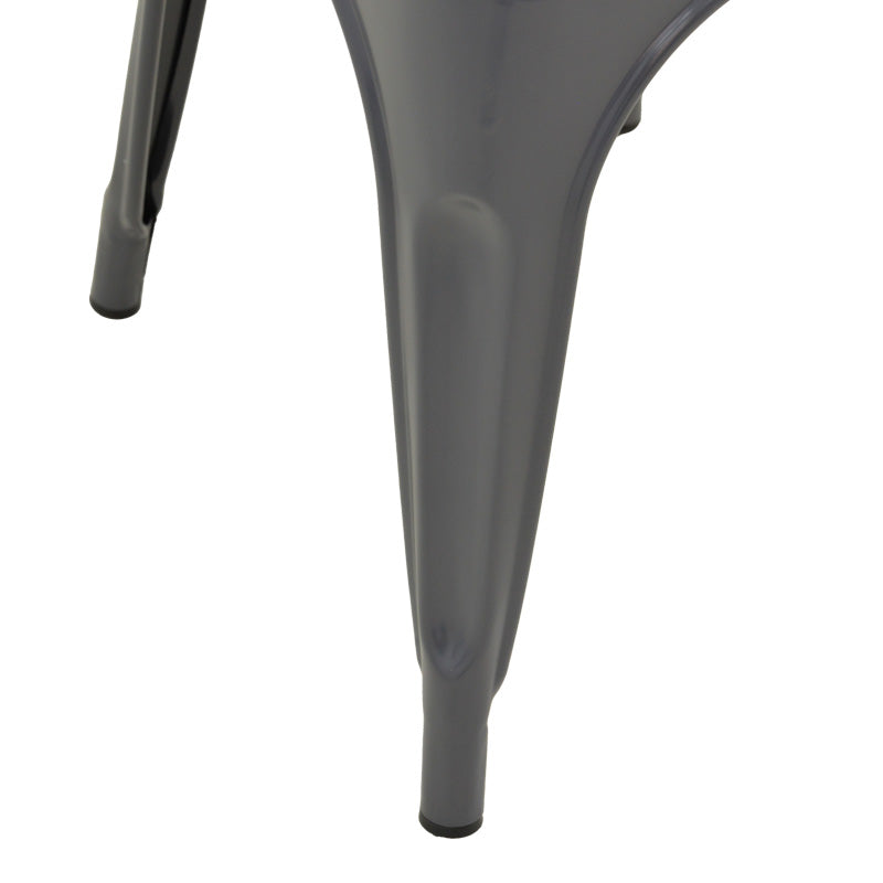 Καρέκλα Utopia pakoworld μέταλλο σε ανθρακί απόχρωση 44x44x85εκ - Hippiehome.gr