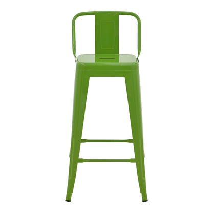 Σκαμπό μπαρ με πλάτη Utopia pakoworld μέταλλο σε πράσινη απόχρωση 42x42x97εκ - Hippiehome.gr