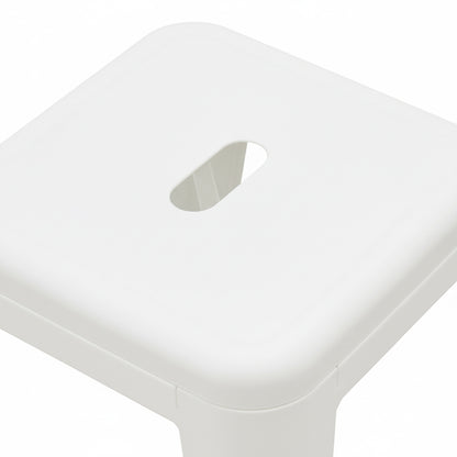 Σκαμπό Utopia pakoworld μέταλλο σε λευκή ματ απόχρωση 30x30x45εκ - Hippiehome.gr