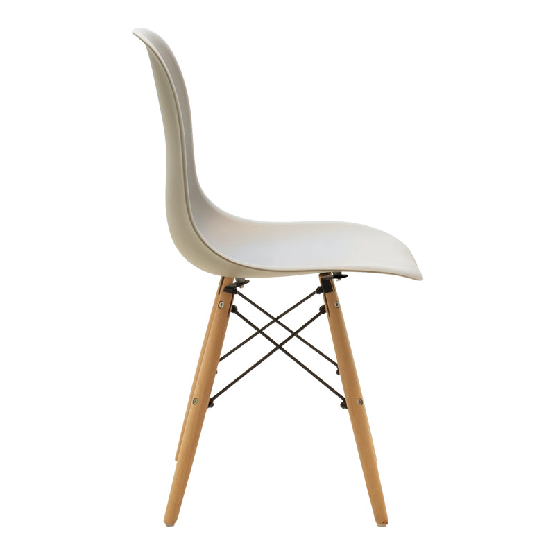 Καρέκλα Julita pakoworld PP cappuccino με φυσικό πόδι 46x52x80εκ - Hippiehome.gr