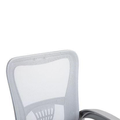 Καρέκλα γραφείου εργασίας Annalise pakoworld mesh γκρι 57x53x100εκ - Hippiehome.gr