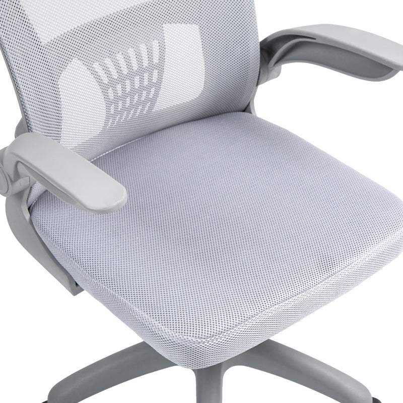 Καρέκλα γραφείου εργασίας Annalise pakoworld mesh γκρι 57x53x100εκ - Hippiehome.gr
