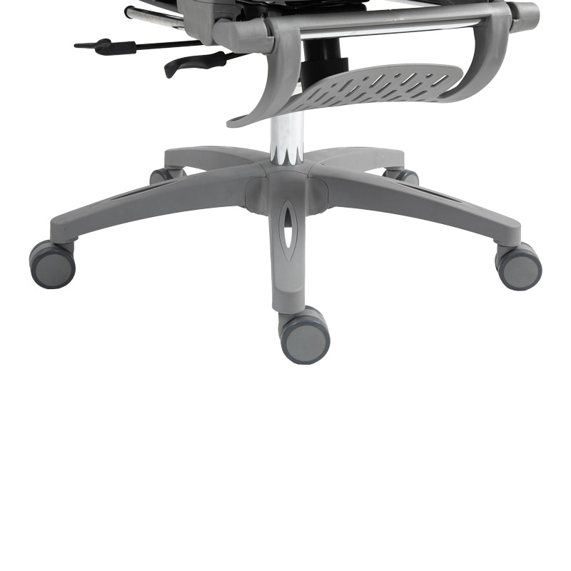 Καρέκλα γραφείου εργασίας Zenyk pakoworld mesh σε grey απόχρωση 63x70x126εκ - Hippiehome.gr