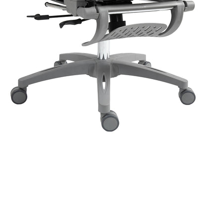 Καρέκλα γραφείου εργασίας Zenyk pakoworld mesh σε grey απόχρωση 63x70x126εκ - Hippiehome.gr