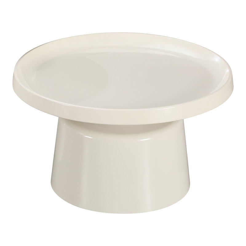 Τραπέζι σαλονιού Ginoze pakoworld μέταλλο σε λευκή απόχρωση Φ70x38εκ - Hippiehome.gr