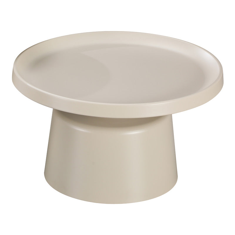 Τραπέζι σαλονιού Ginoze pakoworld μέταλλο σε cappuccino απόχρωση Φ70x38εκ - Hippiehome.gr