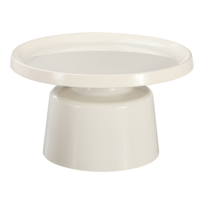 Τραπέζια σαλονιού Ginoze pakoworld σετ 2τεμ μέταλλο σε λευκή απόχρωση - Hippiehome.gr