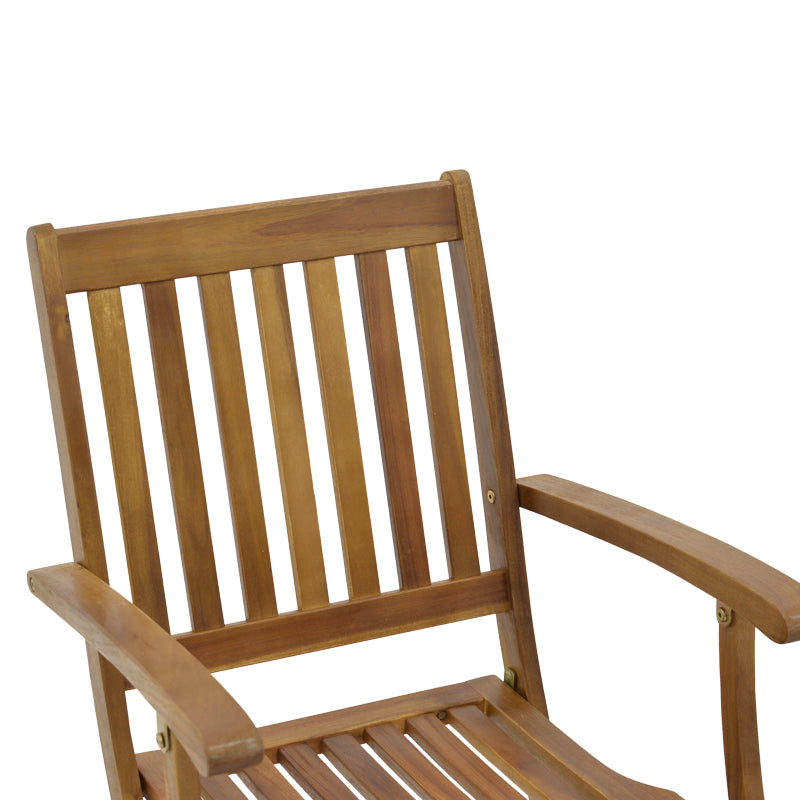 Πολυθρόνα Joter pakoworld πτυσσόμενη ξύλο ακακίας φυσικό 53x60x90εκ - Hippiehome.gr