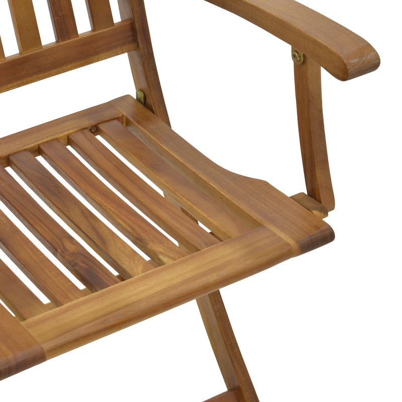Πολυθρόνα Joter pakoworld πτυσσόμενη ξύλο ακακίας φυσικό 53x60x90εκ - Hippiehome.gr