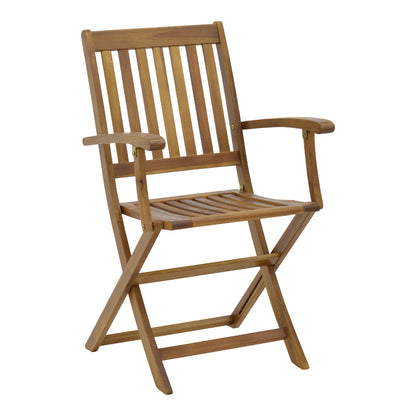 Τραπεζαρία Joter-Jaybo pakoworld σετ 5τεμ πτυσσόμενο φυσικό μασίφ ξύλο ακακίας 100x65x72εκ - Hippiehome.gr