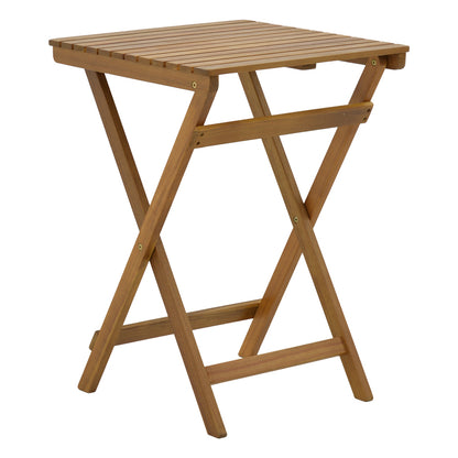 Τραπεζαρία Joter-Lazio pakoworld σετ 5τεμ πτυσσόμενο φυσικό μασίφ ξύλο ακακίας 50x50x70εκ - Hippiehome.gr