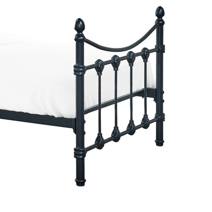 Κρεβάτι Beowulf pakoworld μαύρο μεταλλικό 90x190εκ - Hippiehome.gr