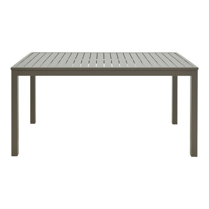 Τραπέζι Kliton pakoworld αλουμίνιο σε σαμπανιζέ απόχρωση 150x80x74εκ - Hippiehome.gr