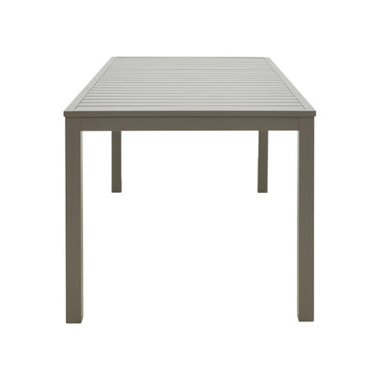 Τραπέζι Kliton pakoworld αλουμίνιο σε σαμπανιζέ απόχρωση 150x80x74εκ - Hippiehome.gr