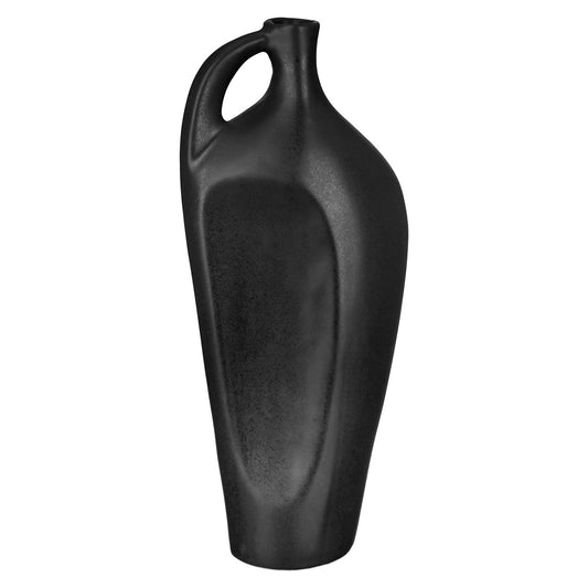 Βάζο Μπουκαλιού "Nera" Κεραμικό Μαύρο 105X6X25Cm 105X6X25Cm - Hippiehome.gr