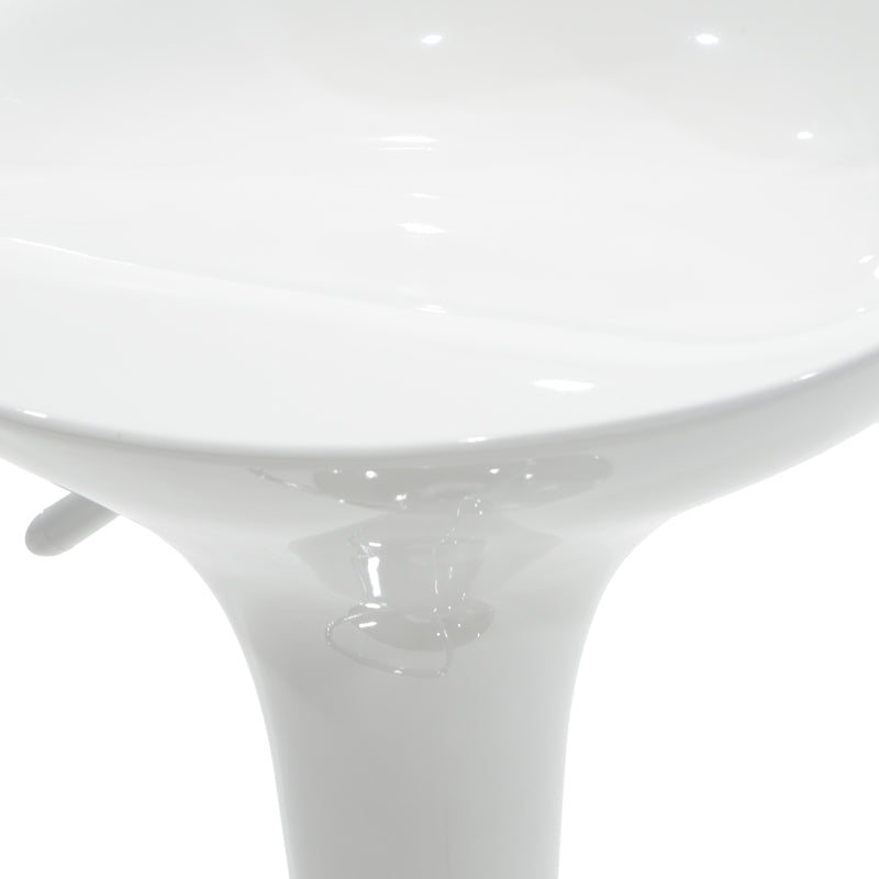 Σκαμπό μπαρ Felice pakoworld πτυσσόμενο λευκό-βάση χρωμίου 40x43x84εκ - Hippiehome.gr