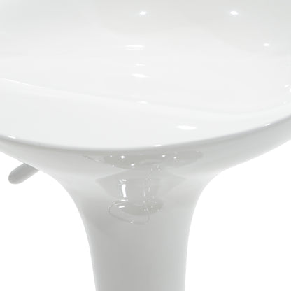 Σκαμπό μπαρ Felice pakoworld πτυσσόμενο λευκό-βάση χρωμίου 40x43x84εκ - Hippiehome.gr