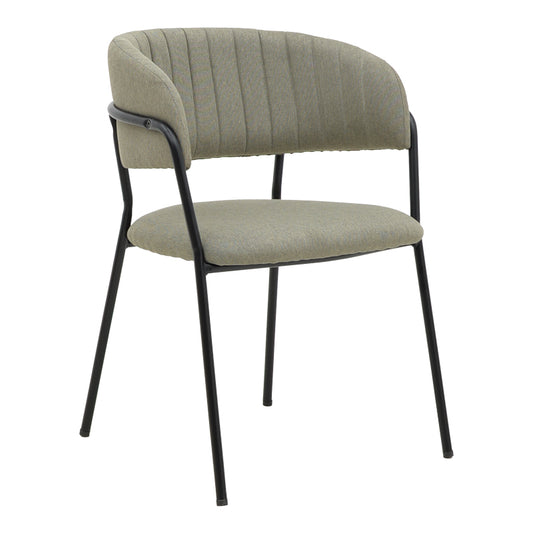 Καρέκλα Morel pakoworld γκρι ύφασμα-πόδι μαύρο μέταλλο 55x55x76εκ - Hippiehome.gr