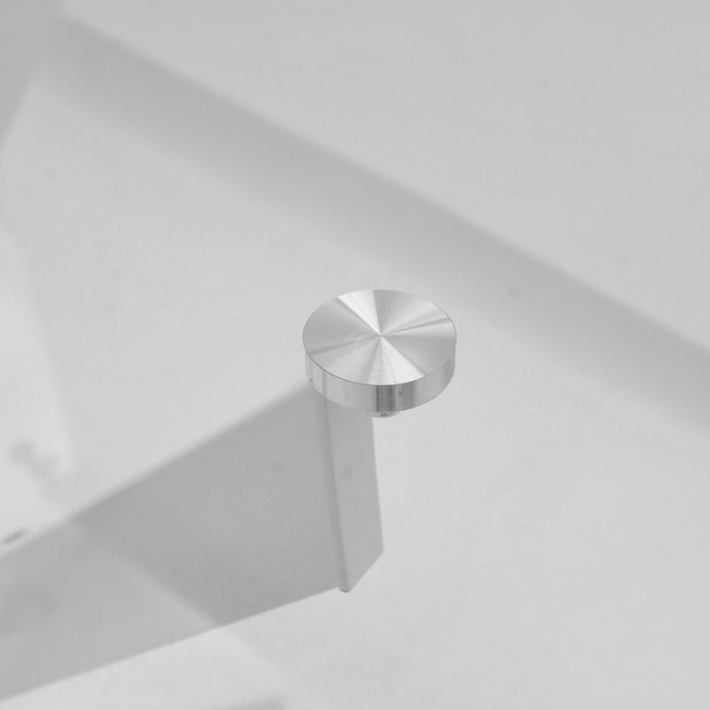 Τραπέζι Antoro pakoworld γυαλί και μεταλλικά πόδια σε λευκή απόχρωση Φ100x75εκ - Hippiehome.gr