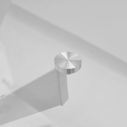 Τραπέζι Antoro pakoworld γυαλί και μεταλλικά πόδια σε λευκή απόχρωση Φ100x75εκ - Hippiehome.gr