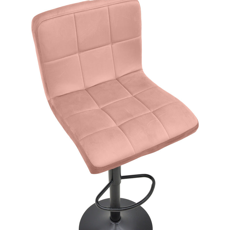 Σκαμπό μπαρ Remina pakoworld πτυσσόμενο σάπιο μήλο βελούδο-βάση μαύρο μέταλλο 44x44x112εκ - Hippiehome.gr