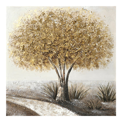 Πίνακας σε καμβά Forestree I 3D Inart 100x3x100εκ - Hippiehome.gr