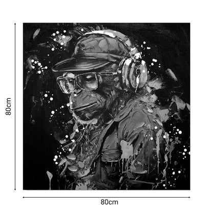 Canvas painting Monkey Inart 80x3x80cm