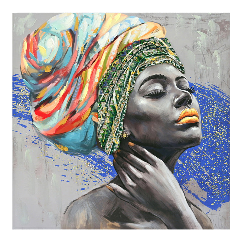 Πίνακας σε καμβά Africana 3D Inart 100x3x100εκ - Hippiehome.gr