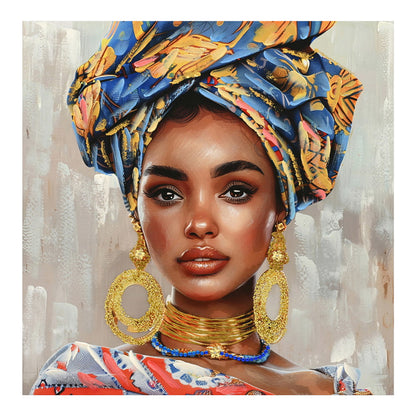 Πίνακας σε καμβά Turban 3D Inart 80x3x80εκ - Hippiehome.gr