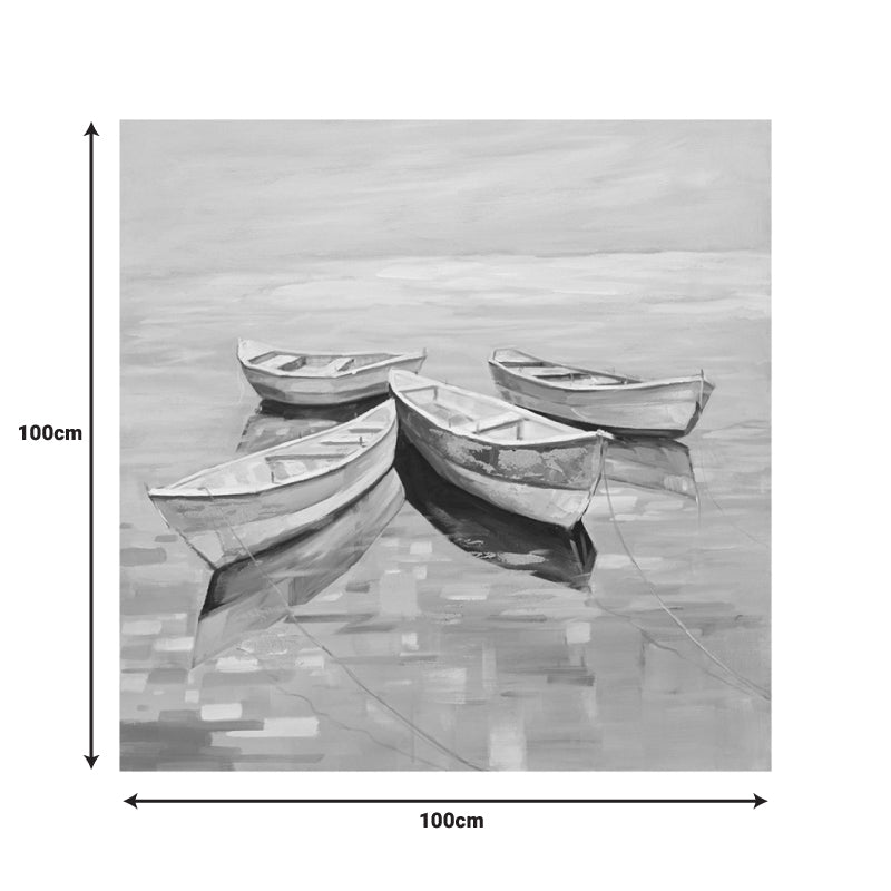 Πίνακας σε καμβά Boatty Inart 100x3x100εκ - Hippiehome.gr