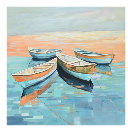 Πίνακας σε καμβά Boatty Inart 100x3x100εκ - Hippiehome.gr