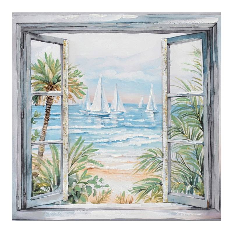 Πίνακας σε καμβά Deive 3D Inart 80x3x80εκ - Hippiehome.gr