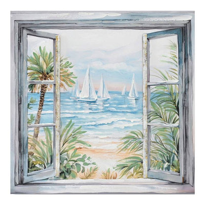 Πίνακας σε καμβά Deive 3D Inart 80x3x80εκ - Hippiehome.gr